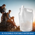 thumbnail image 2 of Sac d'Eau Pliable de 2 L avec Poignée, Pochette d'Eau Potable Portable pour le Camping, la Randonnée, le Cyclisme, 2 of 6
