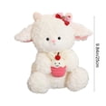 thumbnail image 2 of Soft Plush Lamb Stuffed Animal - Cute Fluffy Sheep Plush Toy, Adorable Lamb Doll for Easter Gift, Durable Plush Toy for Holiday Birthday Gift, Wedding Favor & Home Decor Accent Play, 9.84in, A, 2 of 9