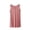 Pink, variant on Asxite Plus Size Womens Pajamas Loose Breathable Sleeveless Crew Neck Soft Knit Solid Sleep Dress