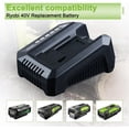 thumbnail image 5 of OP4040 40V 6.0Ah Li-on Battery and Rapid Charger OP401 Replace for Ryobi 40 Vlot Power Tools Batteries OP4026 OP40602 OP4050A OP4040 OP4030, 5 of 8