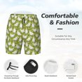 thumbnail image 3 of Sikiie Funny Chicken Print Men's Double Layer Swimming Trunks, Adjustable Waistband and Pockets Sports Swimming Trunks, Beach Swimwear-3X-Large, 3 of 6