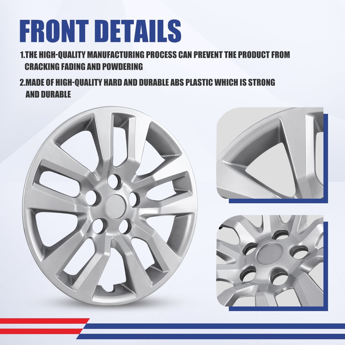 4Pcs/Set Cover Hubcaps ,16 inch Lacquer Vehicle Hubcaps Wheel Rims Cover for 2013-2018 Nissan Altima Sedan -PP Material