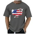 thumbnail image 3 of Pedort Independence Day Men's T-Shirt July 4th Independence Day Men’s Short Sleeve Shirt Golf Shirts T-Shirt Casual Business Tops(H-Gray,M), 3 of 5