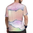 thumbnail image 4 of Watercolor Ombre Sports T-Shirt Peach Agate Print Trendy Cool T-Shirts Man Vintage Tshirt, 4 of 5
