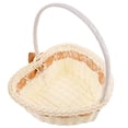 thumbnail image 5 of Cesta de flores para niña, cesta de pétalos en forma de corazón para fiesta de bodas, cesta de frutas versátil., 5 of 5
