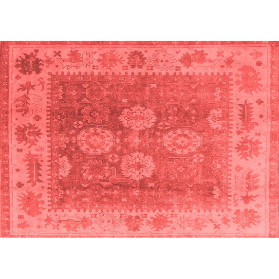 Ahgly Company Indoor Rectangle Oriental Red Traditional Area Rugs, 5' x 8'