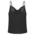 thumbnail image 1 of Camisola de seda sin mangas para mujer, blusa holgada sedosa con cuello en V, camiseta sin mangas de satén, 1 of 6