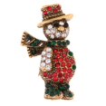 thumbnail image 3 of Pin de broche de patrón de de Navidad de aleación de cristal para mujer y decoración de ropa de muñeca, 3 of 9