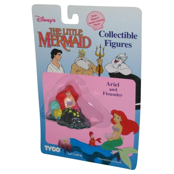 Disney The Little Mermaid Ariel & Flounder Tyco Collectible Figure