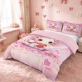 thumbnail image 2 of Homewish Lovely Axotolo Duvet Cover Queen for Kids Girls, Pink Queen Bedding, Pink Reversible, 3 Piece 1 Duvet Cover and 2 Pillowcases, 2 of 6