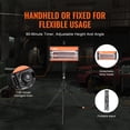 thumbnail image 5 of KFFKFF 2000W Handheld/Stand-type Infrared Paint Lamp for Automatic Heating and Drying, 5 of 9