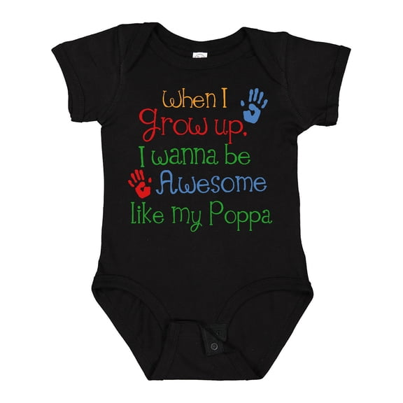 Inktastic Awesome Like Poppa Boys or Girls Baby Bodysuit