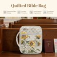 thumbnail image 6 of ZUXONGSY Sunflower Print Bible Cover Case for Women Lightweight Bible Carrier Sturdy Scripture Bag with Handle Christian Gift for Work, 6 of 7