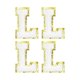 thumbnail image 1 of 4uds Chenille Letra Parches Hierro en Letra Parches Blanco Alfabeto L 3.1 Pulgadas Altura para Ropa Zapatos Sombreros Mochilas Unique Bargains, 1 of 5