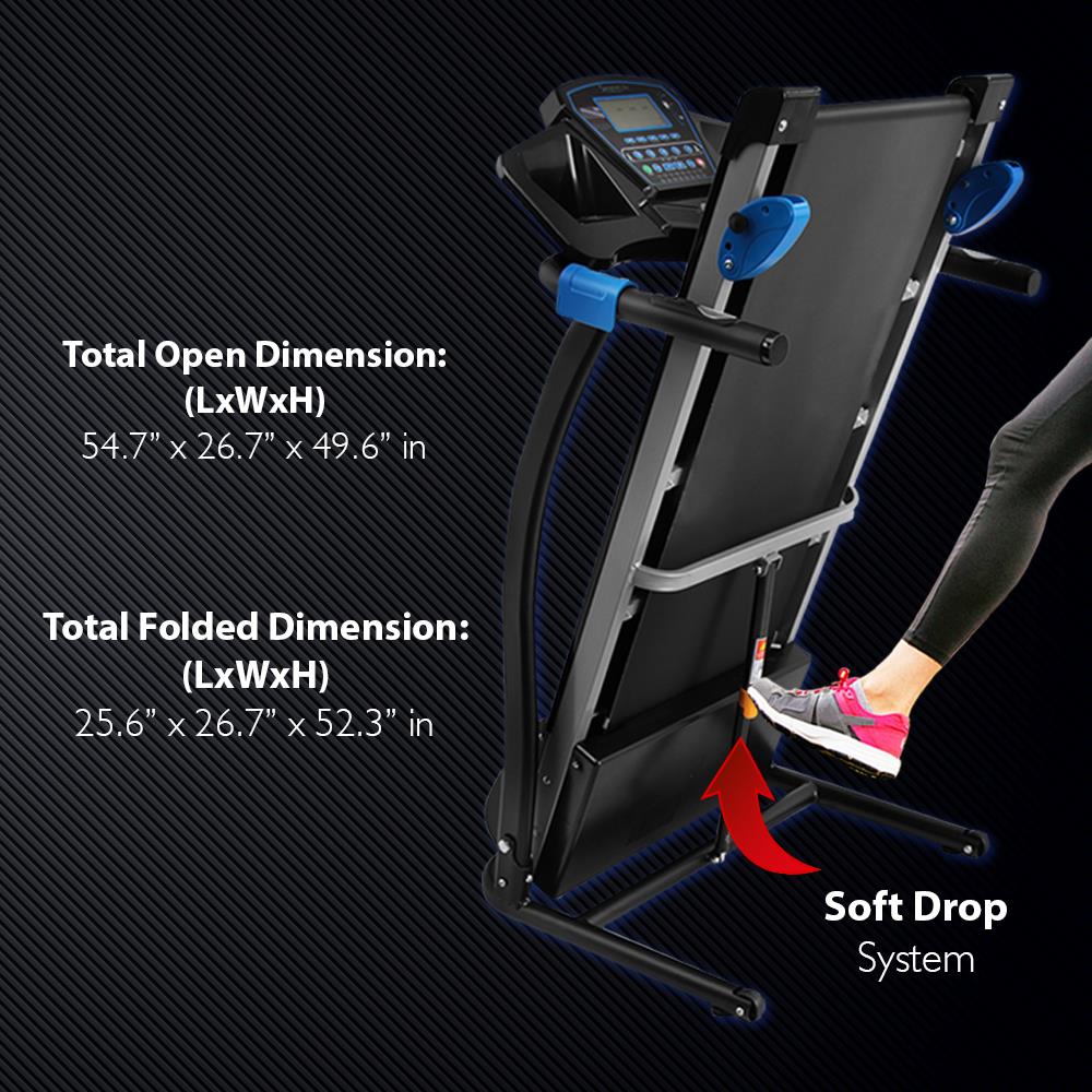 SereneLife SLFTRD25 Home Gym Fitness Equipment Smart Digital Folding Treadmill - image 4 of 4