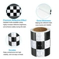 thumbnail image 5 of Uxcell Reflective Tape, 2 Roll 3 Inch x 10 ft Waterproof Self Adhesive High Visibility Caution Warning Safety Tape, Black/White, 5 of 7