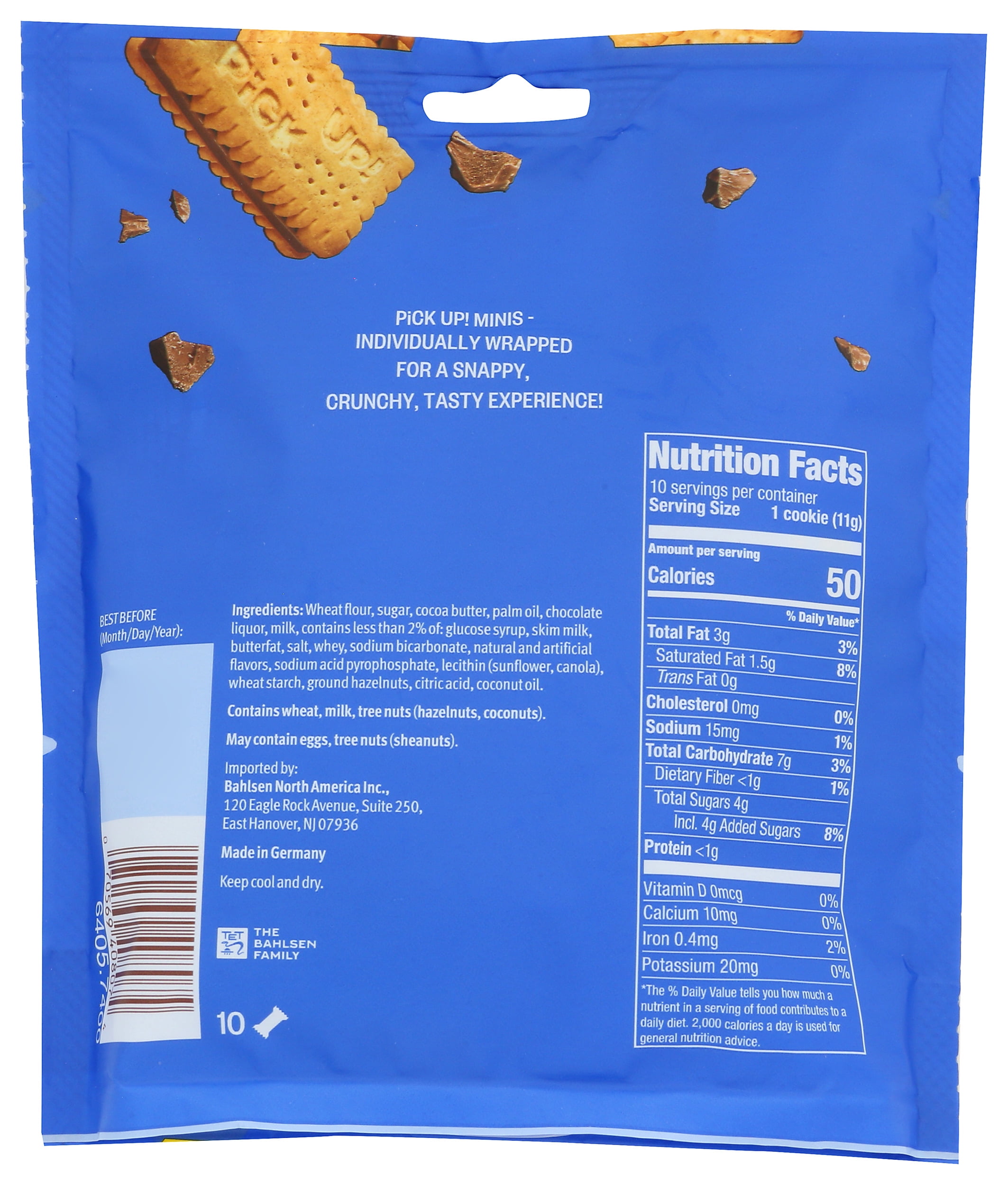 Bahlsen Pick Up Mini Cookies 1Oct 3.7 oz (Pack of 14)