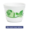WinCup Vio Biodegradable 12 oz. White & Green Foam Cups, 1000 count