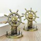 thumbnail image 4 of Adornos de timón de Metal, artesanía Retro de aleación de Zinc, decoración de oficina, modelo de timón de piloto de barco, estatua de adornos, 4 of 4