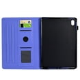 thumbnail image 5 of Case for iPad 10th Gen 10.9" 2022 (A2757, A2777, A2696), Carbon Fiber Pattern Premium PU Leather Wallet Stand Protective Auto Sleep Wake Cover with Pen Slot for iPad 10th Generation, Purple, 5 of 6