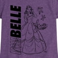 thumbnail image 3 of Disney Princess - Autograph Belle - Toddler & Youth Girls Short Sleeve Graphic T-Shirt, 3 of 5