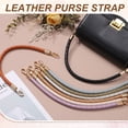 thumbnail image 4 of 2Pcs Correa de Cuero para Bolso, 55cm 21.7" Correas Trenzadas para Bolso de Mano Reemplazo con Hebillas Doradas para Bolsa de Tote de Hombro DIY, Plata, 4 of 7