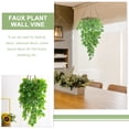 thumbnail image 5 of Mizh 2pcs Artificial Wall Hanging Plants Fake Monstera Rattan Wall Decor Ceiling Rattan Pendant, 5 of 5