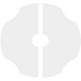 thumbnail image 4 of 36"OD x 6"ID x 12 1/2"C x 1"P Percival Architectural Grade PVC Contemporary Ceiling Medallion, Two Piece, 4 of 11