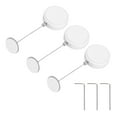 thumbnail image 1 of Uxcell Cable de control remoto retráctil de 4.9ft (1.5M) 5.29oz, 3PCS Lazo de seguridad para control remoto con bloqueo ajustable y tapa de hierro redonda para TV Tablets Showroom, Blanco, 1 of 7