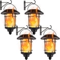 thumbnail image 1 of Faroles de pared Solar Flame Dynaming, paquete de 4, impermeables, 1 of 8