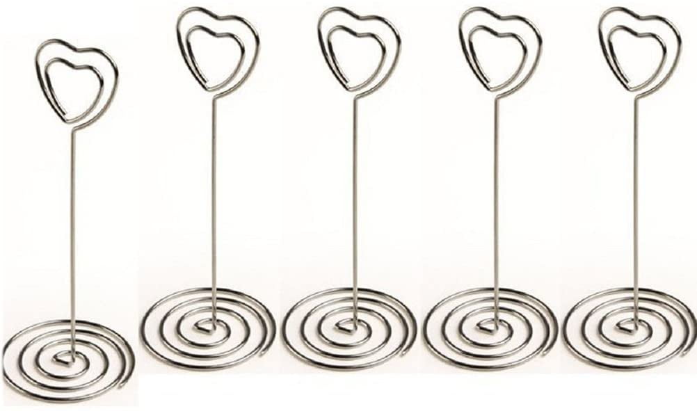 Wire Spiral Memo Clips for Tabletop Use Set of 100 Black
