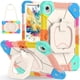 thumbnail image 1 of Funda Resistente a Golpes para Samsung Galaxy Tab S11, Funda Protectora de Silicona + Capa de PC Anti Caída con Asa Cuadrada Giratoria de 360° y Correa para el Hombro, Colorida, para Galaxy Tab S11, 1 of 7