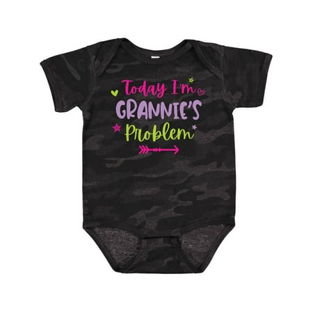 

Inktastic Child Funny Today Im Grannies Problem Gift Baby Girl Bodysuit