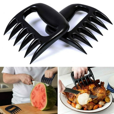 Meat Claws, Metal Shredder Claws Strongest BBQ Metal Forks, Shredding Handling & Carving Food, Claw Handler Set for Pulling Brisket from Grill Smoker or Slow Cooker, 2 Pcs, BPA Free,