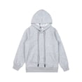 thumbnail image 6 of MSemis Kids Boys Girls Hooded Sweatshirt Long Sleeve Hoodie Drawstring Pullover Tops 3-14 Grey 9-10, 6 of 6
