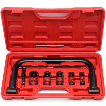 Biltek Valve Spring Compressor C Clamp Service Kit Auto Motorcycle ATV Small Engine New Heavy Duty 5 Sizes Valve Spring Compressor Pusher Tool Car & Motorcycle