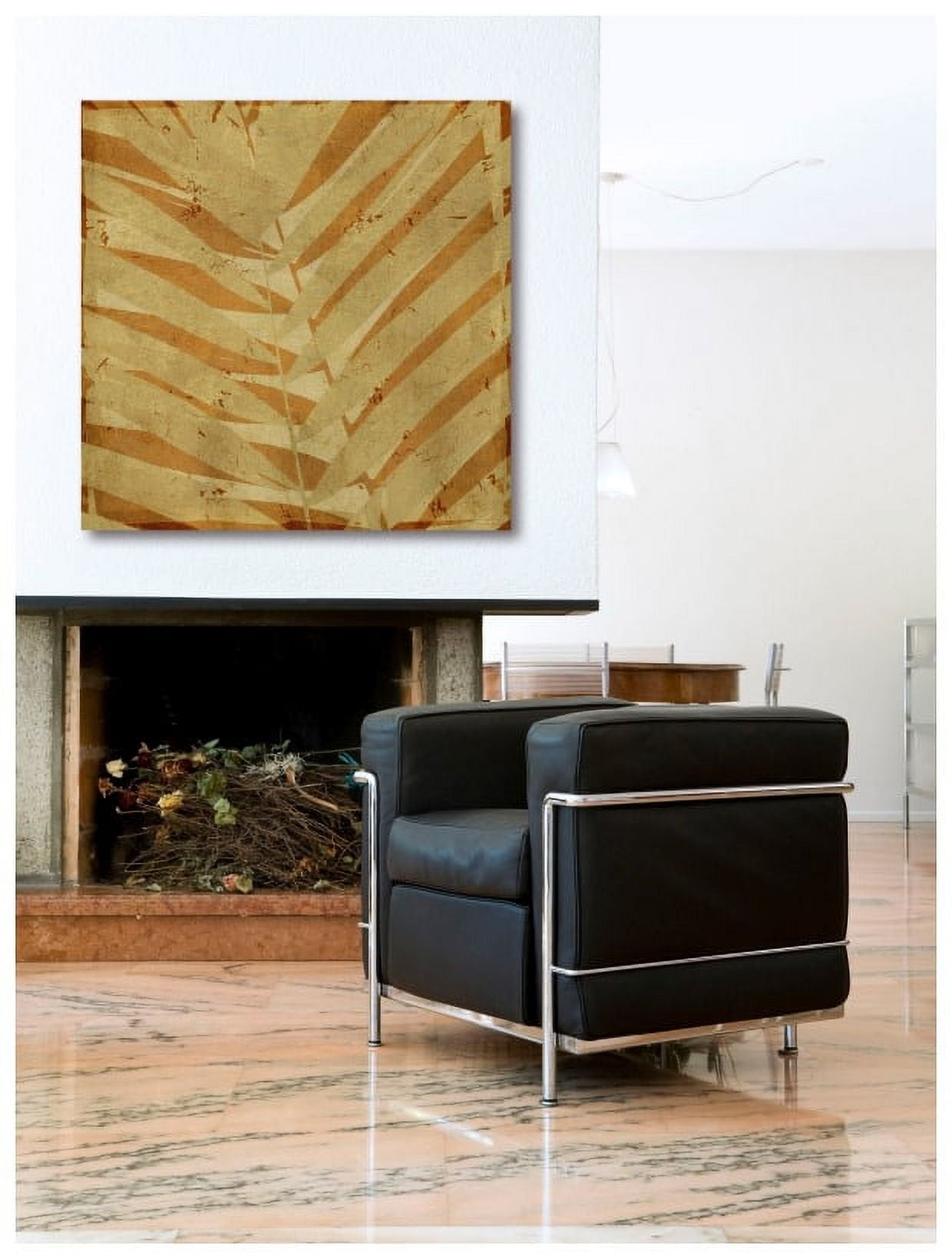 "Palm Fossil II" Painting Print on Wrapped Canvas