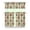 Chickens01, variant on 3 Piece Kitchen Curtains Set with Bear & Forest Print - Cute Polar Cartoon Brown Winter Hunting Wild Artistic Design, Semi-Sheer Tier Curtains with Valance for Small Windows (Rod Pocket Style)