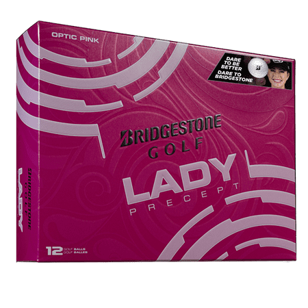 Bridgestone Golf Lady Precept Golf Balls, Pink, 12