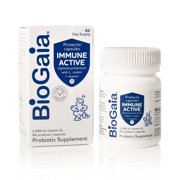 BioGaia Protectis Immune Active Probiotic | Clinically Proven Probiotic + Vitamin D | Supports Immune, Digestive and Overall Health | Probiotics For Men & Women | Capsules | 60 day supply