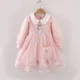 thumbnail image 5 of Vestido de princesa Disney Frozen Elsa para niñas, ropa de otoño para niños, fiesta de cumpleaños, manga larga, con bolsa, 2 a 8 años, 5 of 5