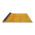 thumbnail image 2 of Ahgly Company Indoor Round Abstract Yellow Modern Area Rugs, 6' Round, 2 of 4