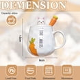 thumbnail image 2 of Taza de cerámica de 400ml, bonita cuchara de zanahoria, taza de agua, taza de negocios para parejas de estudiantes masculinos y femeninos, 2 of 5
