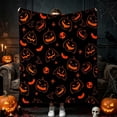 thumbnail image 4 of Halloween Fleece Blanket 40x50in Soft Throw for Couch Bed, Warm Plush Flannel Cover with Halloween Print, Lightweight Washable Home Decor Gift by OVFUIZ, 4 of 6
