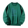 thumbnail image 3 of Sudadera con cuello redondo para mujer, camisetas de manga larga de otoño para salir, hacer ejercicio en la oficina Verde, 3 of 7