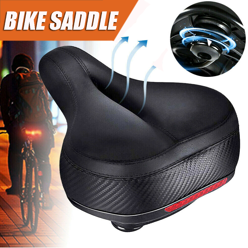 Comfort Wide Big Bum Bike Bicycle Cruiser Sport Extra Soft Pad Saddle Seat Cycle