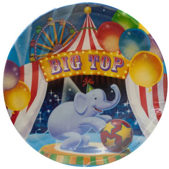 Ringling Brothers Circus 'Big Top' Large Paper Plates (8ct)