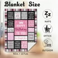 thumbnail image 6 of Birthday Gifts for Women Blanket 60’’X50’’, Gifts for Women Birthday Unique, Happy Birthday Decorations Gifts for Her/Girls/Mom/Sister/Friend, Women Birthday Gift Ideas, Female Bday Gifts, 6 of 6