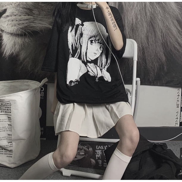 Camisa Ropa Estilo Anime Para Mujer VAYLA Ropa De Calle Japonesa E Girl Anime Camiseta Ropa Con Cubre Brazos  Top Gráfico Harajuku Kawaii Tops De Primavera Para Mujer Camiseta Compra  Barata En Joom