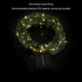 thumbnail image 2 of Cadena de lámpara de decoración navideña con combinación de bastón de luz de alambre de cobre con batería Solar 100LED, 2 of 8